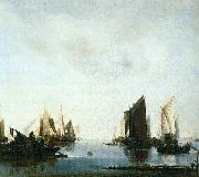 Seascape with Sailing Boats Jan van de Cappelle